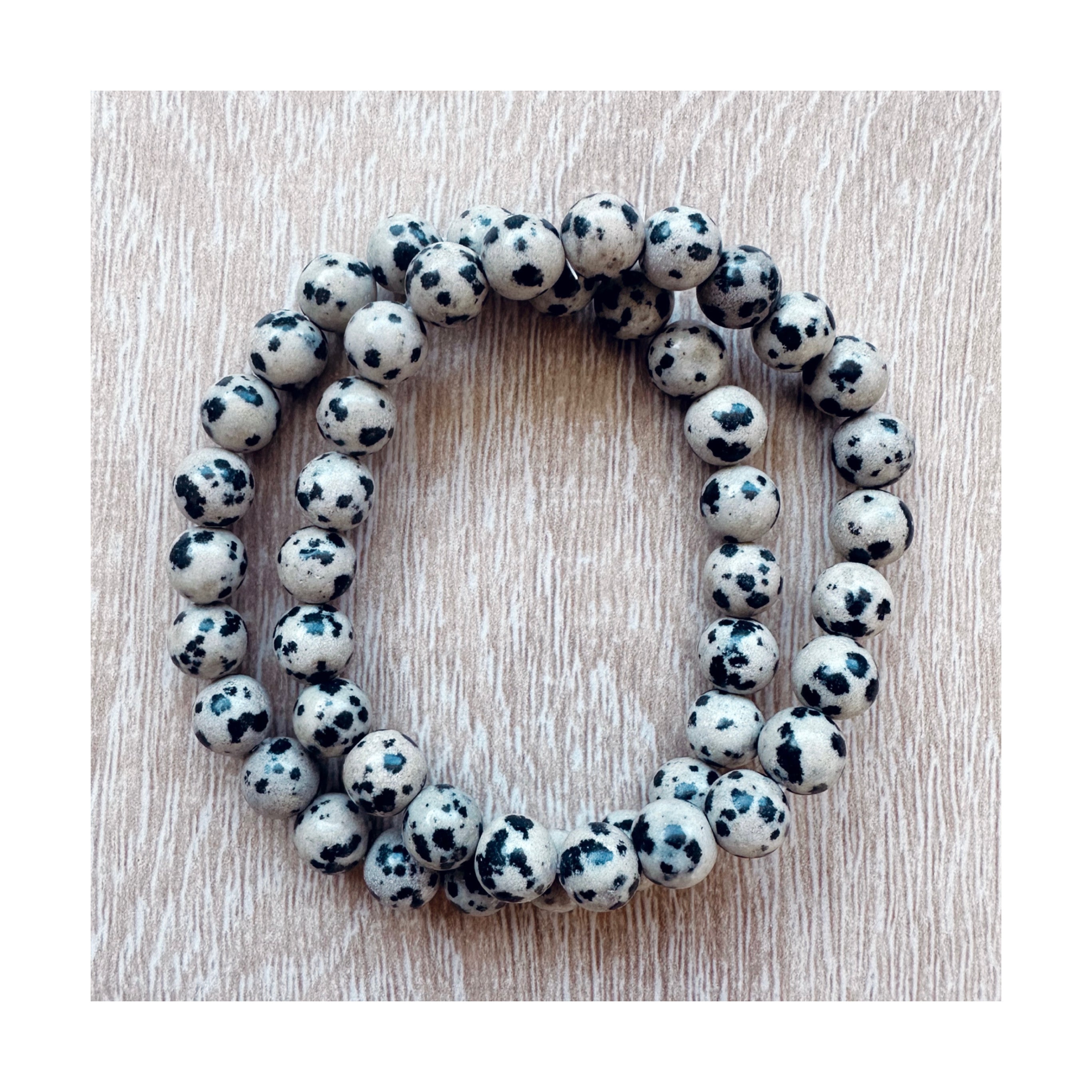 Dalmatian Jasper Bracelet – Moon Flower Healing